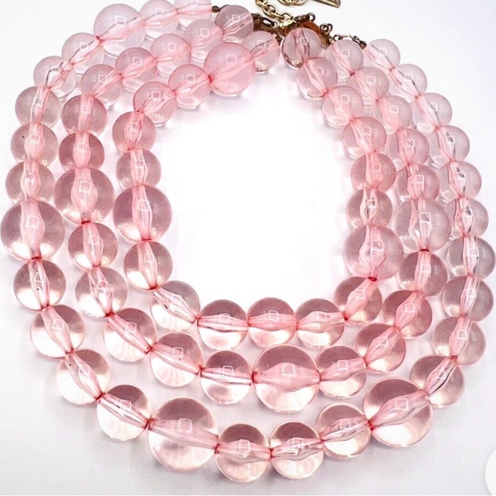 BaubleBar Pink Glass Bead Necklace